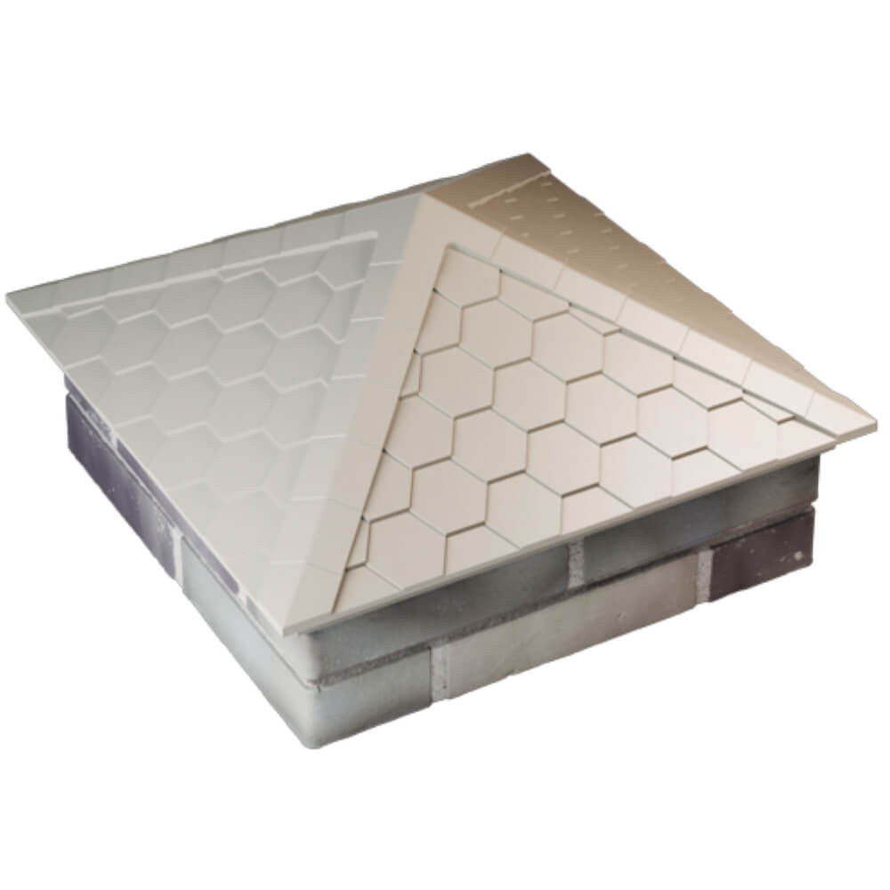 Колпак Zking Эверест Бежевый на столб 2х2 кирпича (535х535мм) Ачинск фото