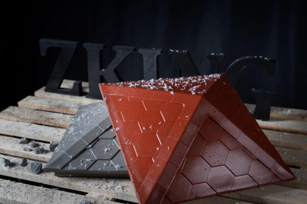 Колпак Zking Эверест Красный на столб 1.5х1.5 кирпича (390х390мм) в Ачинске фото