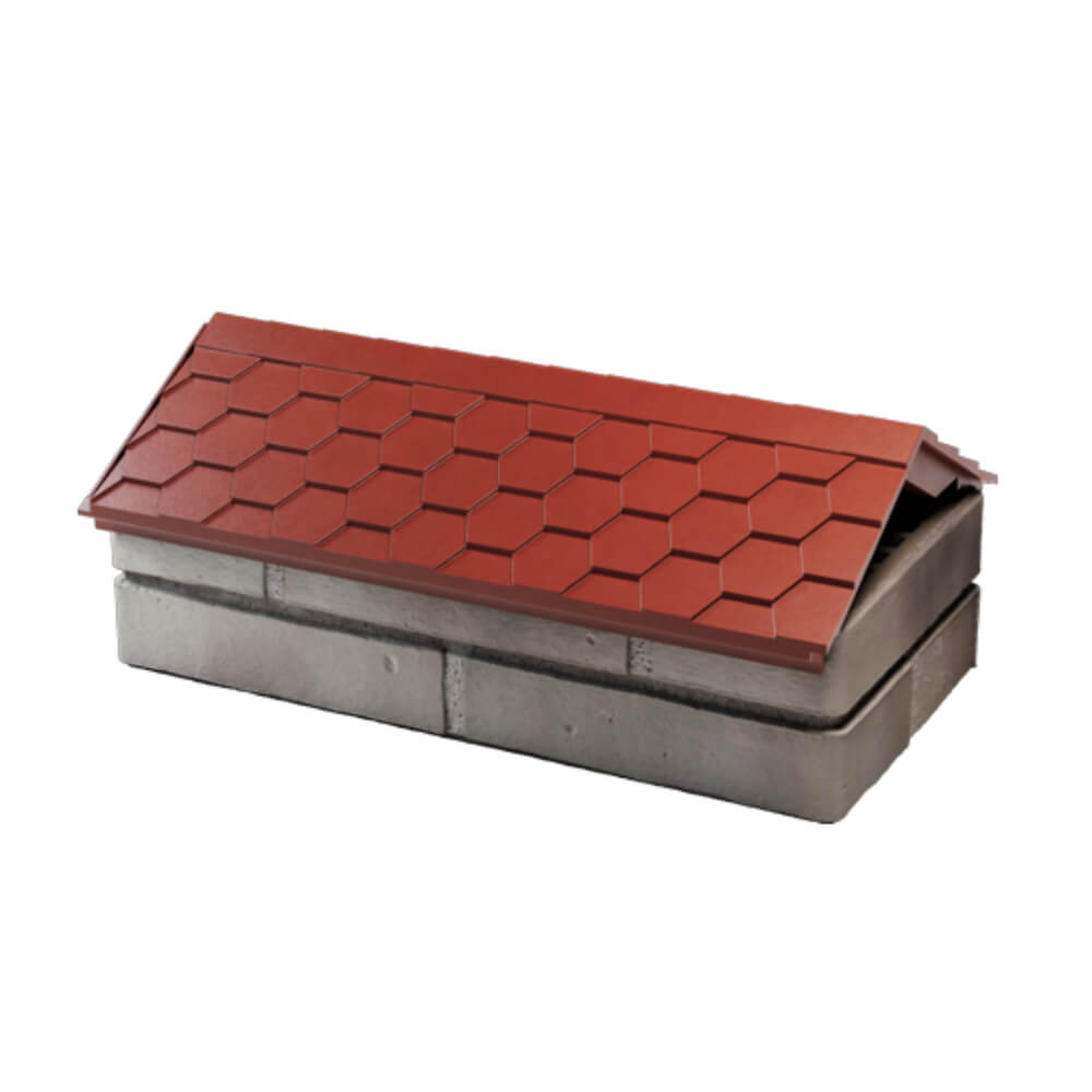 Парапет Zking Эверест Красный с посадкой на 1 кирпич (200/225/255мм) в Ачинске фото