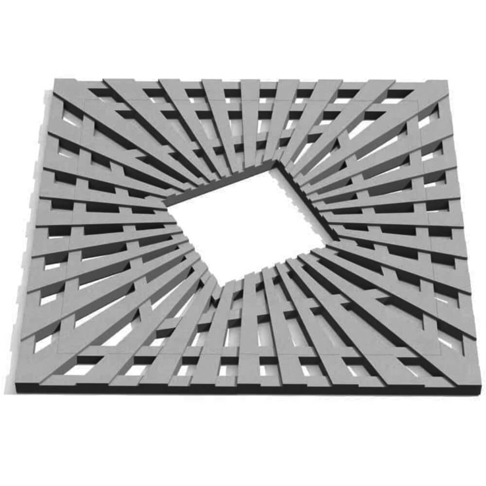 Приствольная решетка для дерева ZKING ATMOSPHERE 1.2х1.2м Серая Ачинск фото