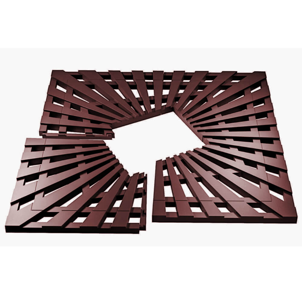 Приствольная решетка для дерева ZKING ATMOSPHERE 1.2х1.2м Коричневая в Ачинске фото