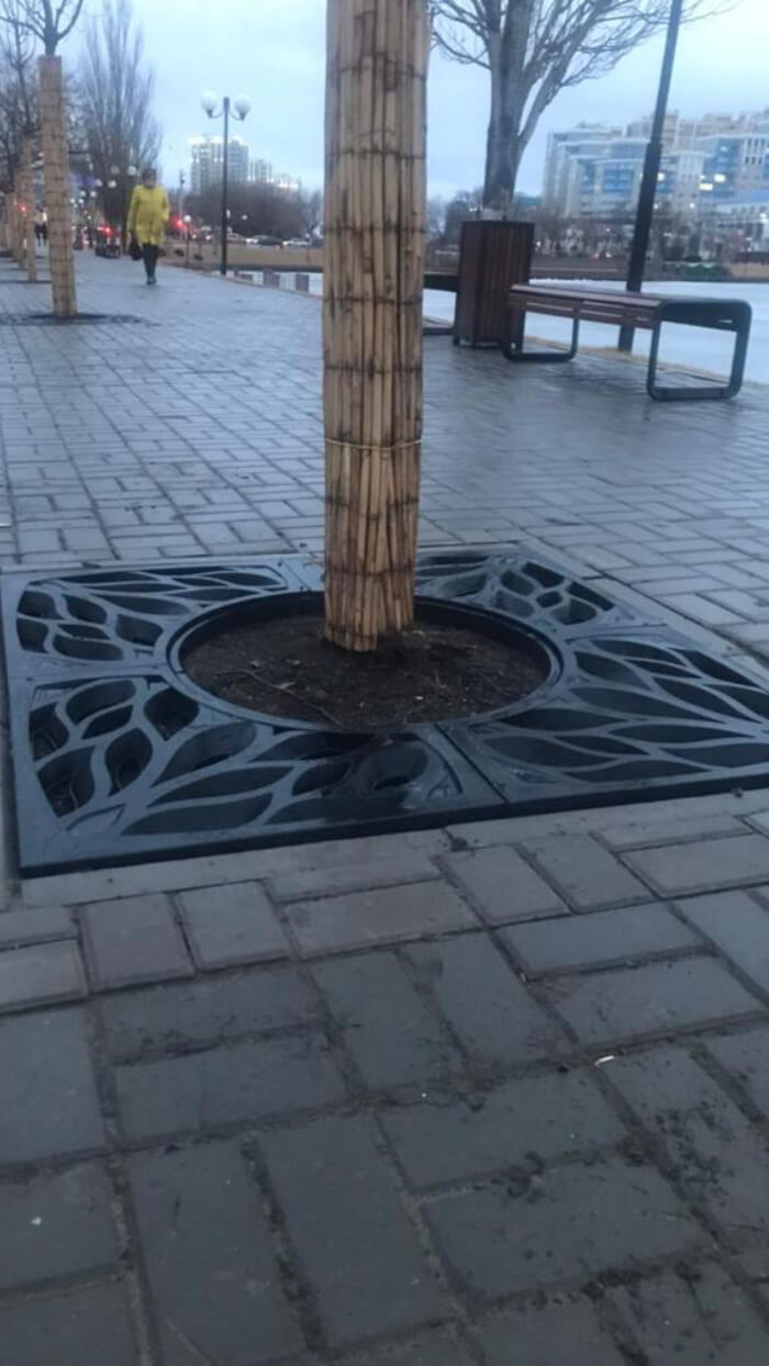 Приствольная решетка для дерева ZKING CRUST 1.2х1.2м Черная в Ачинске фото