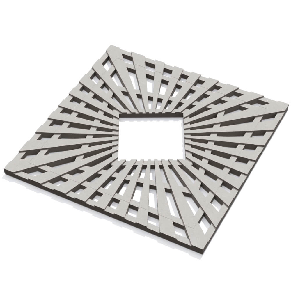 Приствольная решетка для дерева ZKING ATMOSPHERE 1.2х1.2м Бежевая в Ачинске фото