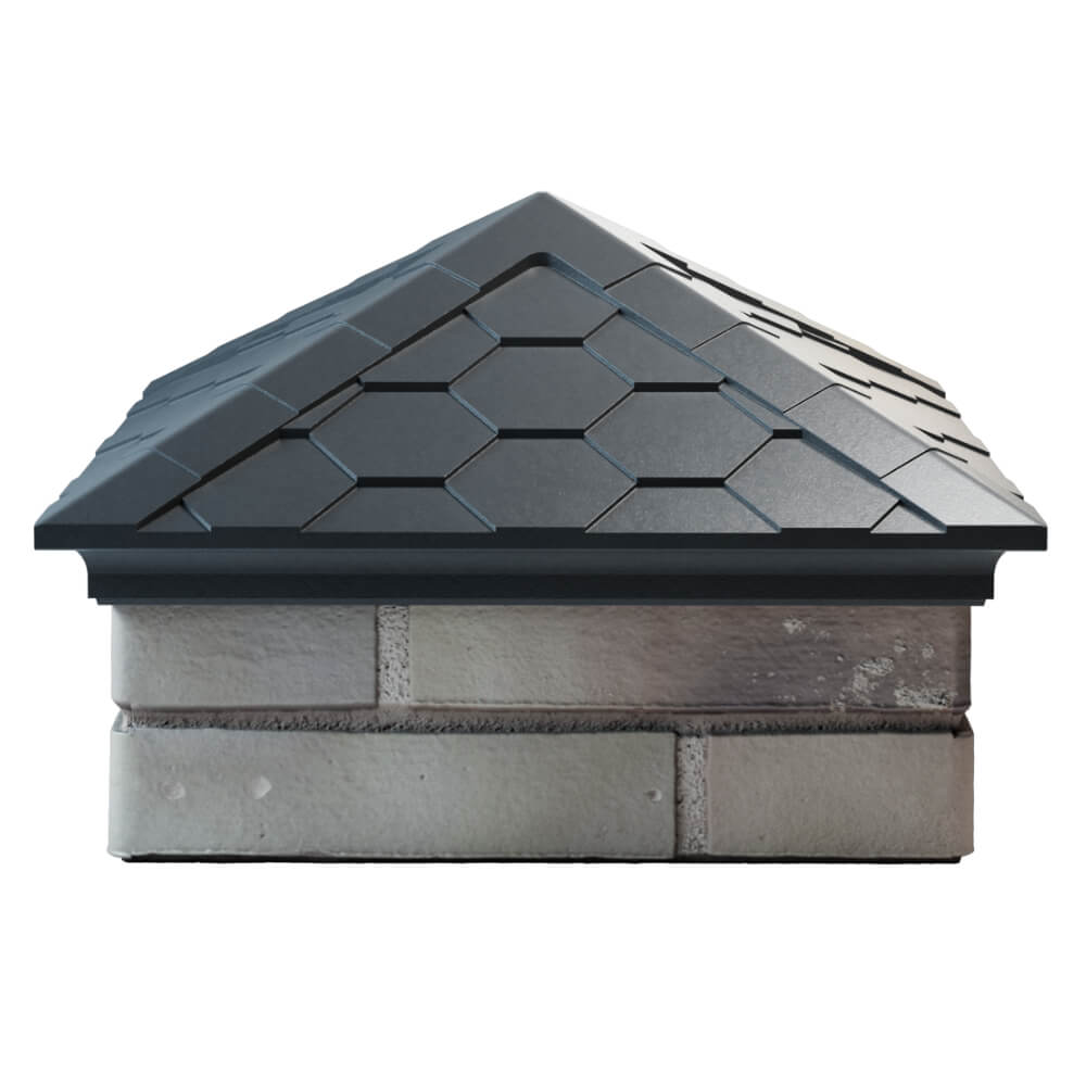 Колпак Zking Эверест Серый на столб 1.5х1.5 кирпича (390х390мм) Ачинск фото