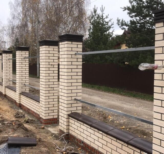 Колпак Zking Бона ХайТек Коричневый на столб 1.5х1.5 кирпича (385х385мм) в Ачинске фото