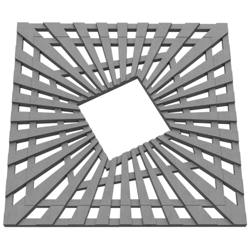 Приствольная решетка для дерева ZKING ATMOSPHERE 1.2х1.2м Серая в Ачинске фото