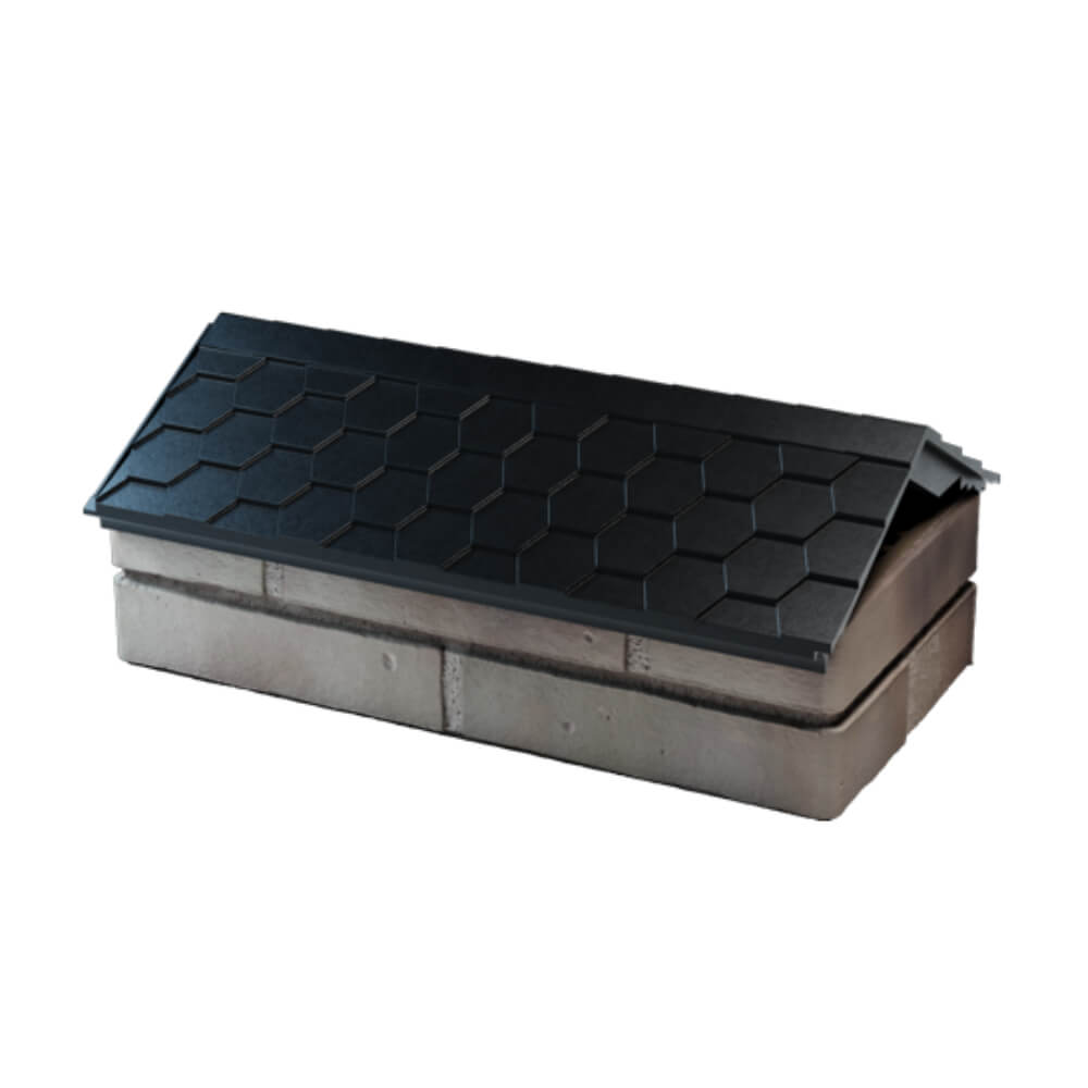 Парапет Zking Эверест Черный с посадкой на 1 кирпич (200/225/255мм) в Ачинске фото