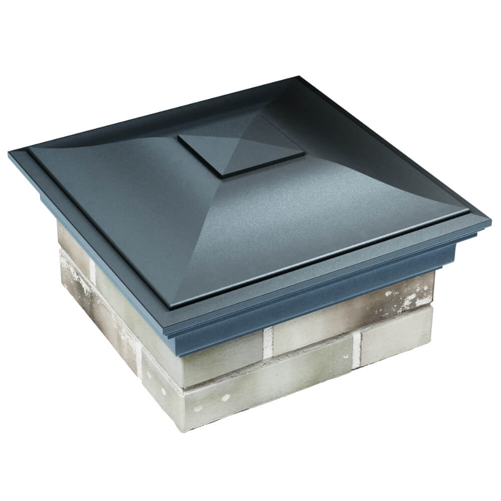 Колпак Zking Монблан Серый на столб 1.5х1.5 кирпича (385х385мм) в Ачинске фото