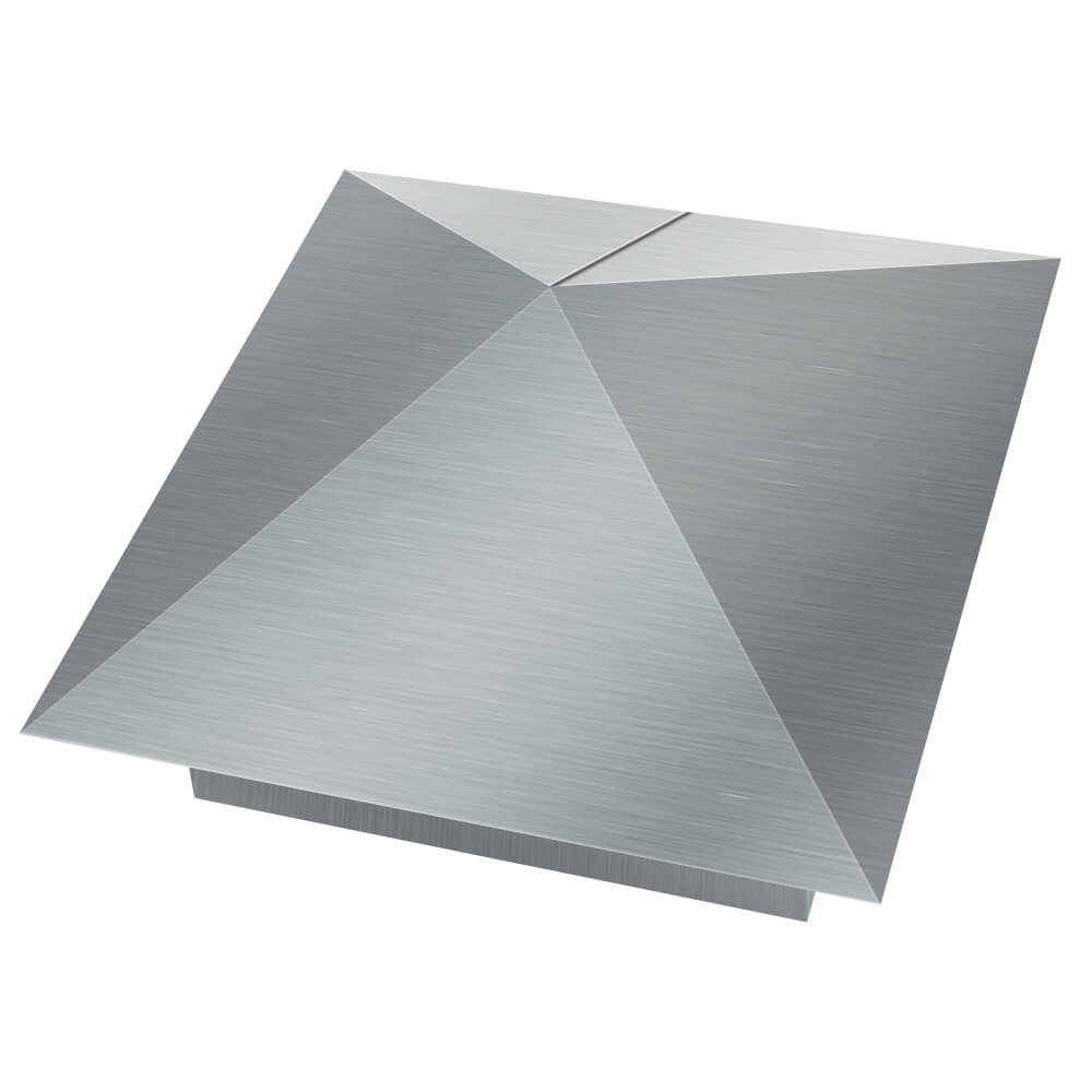 Колпак металлический 380х380мм оцинкованный заборный Ачинск фото