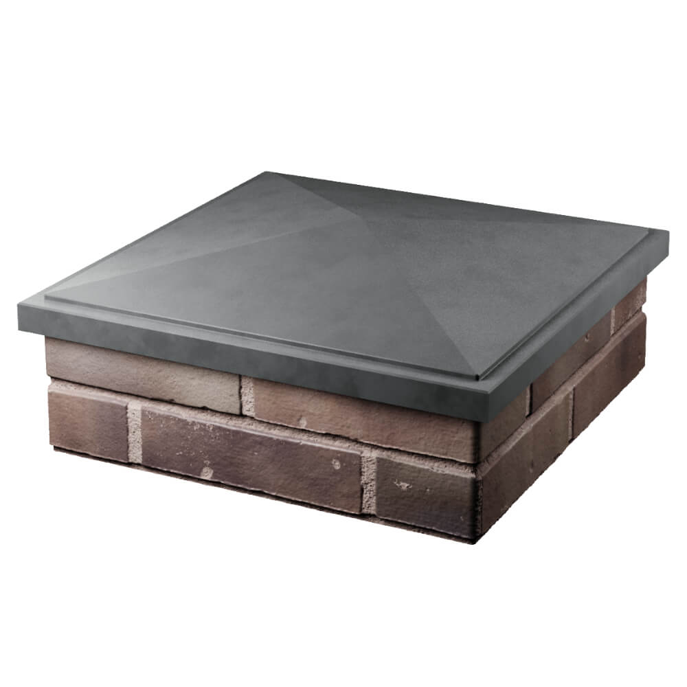 Колпак Zking БонаМоно Серый на столб 2х2 кирпича (515х515, 530х530мм) в Ачинске фото