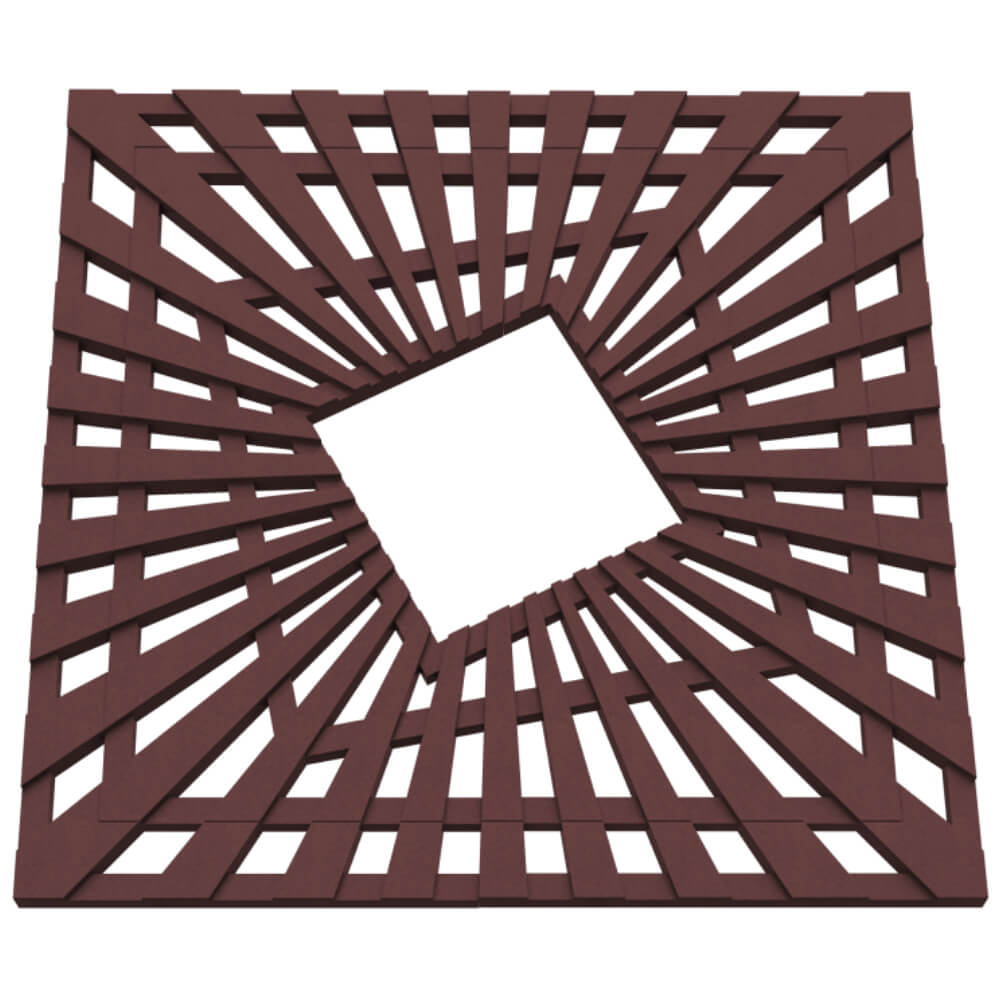 Приствольная решетка для дерева ZKING ATMOSPHERE 1.2х1.2м Коричневая в Ачинске фото