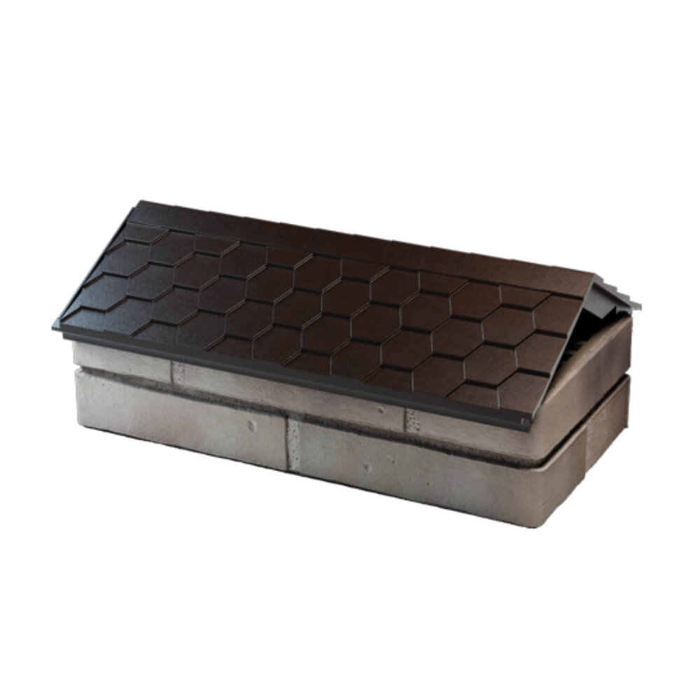 Парапет Zking Эверест Коричневый с посадкой на 1 кирпич (200/225/255мм) в Ачинске фото