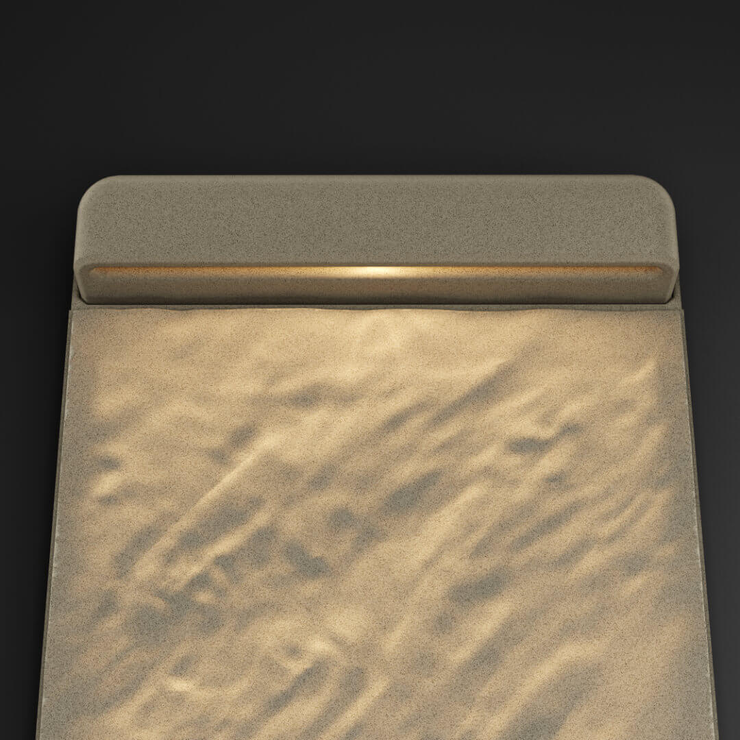 LED Светильник для шаговой плиты STONE Светлая Галька 330х75х98мм в Ачинске фото