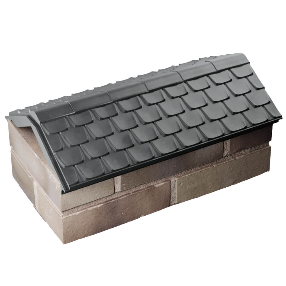 Парапет Zking Эльбрус Серый с посадкой на 1 кирпич (255мм) в Ачинске фото