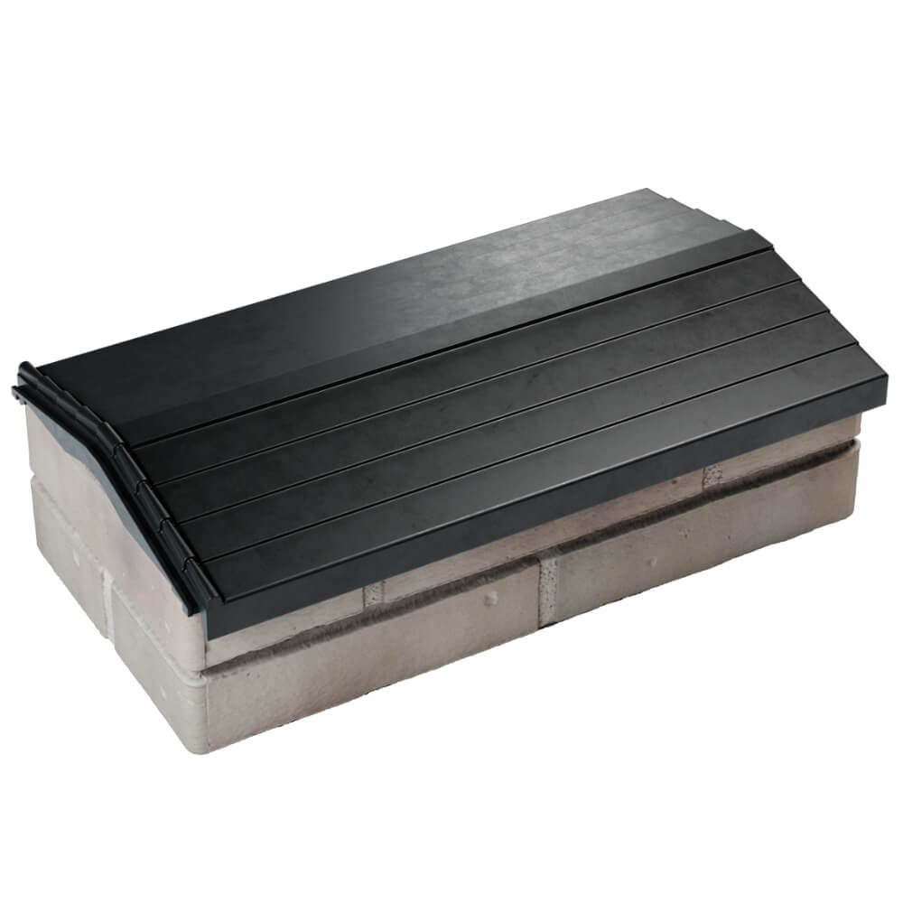 Парапет Zking Бона ХайТек Черный с посадкой на 1 кирпич (200/225/255мм) в Ачинске фото