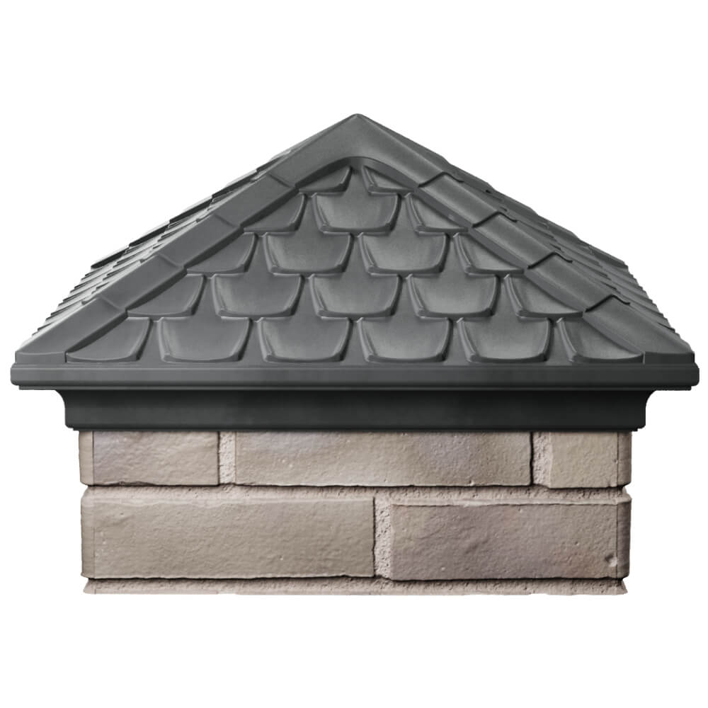 Колпак Zking Эльбрус Серый на столб 1.5х1.5 кирпича (385х385мм) Ачинск фото