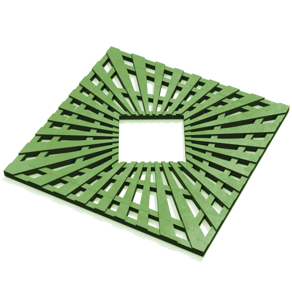 Приствольная решетка для дерева ZKING ATMOSPHERE 1.2х1.2м Зеленая в Ачинске фото