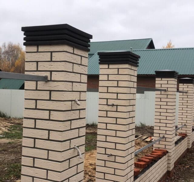 Колпак Zking Бона ХайТек Коричневый на столб 1.5х1.5 кирпича (385х385мм) в Ачинске фото