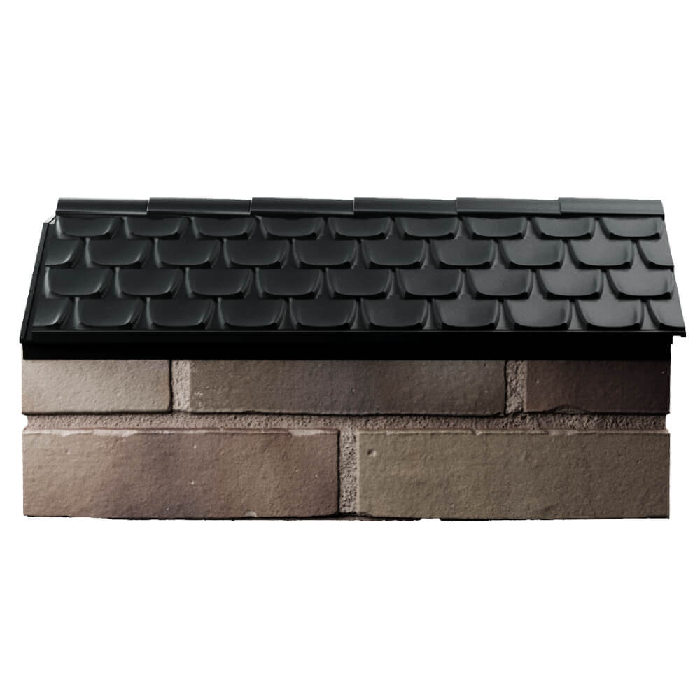 Парапет Zking Эльбрус Черный с посадкой на 1 кирпич (255мм) в Ачинске фото