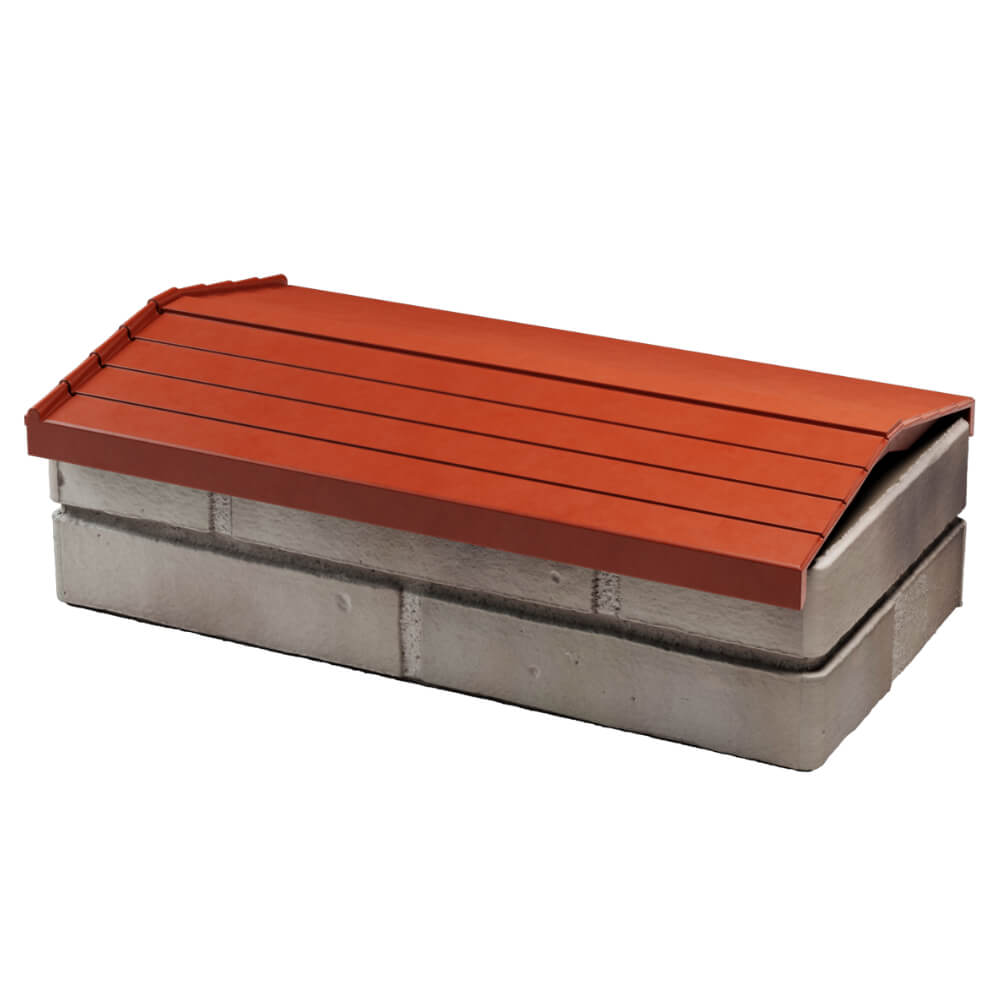 Парапет Zking Бона ХайТек Красный с посадкой на 1 кирпич (200/225/255мм) в Ачинске фото