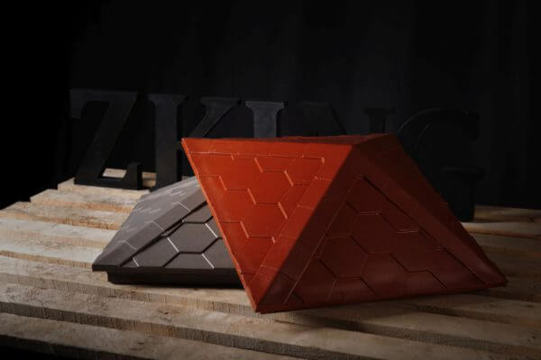 Колпак Zking Эверест Красный на столб 1.5х1.5 кирпича (390х390мм) в Ачинске фото