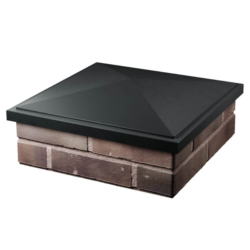 Колпак Zking БонаМоно Черный на столб 2х2 кирпича (515х515, 530х530мм) в Ачинске фото