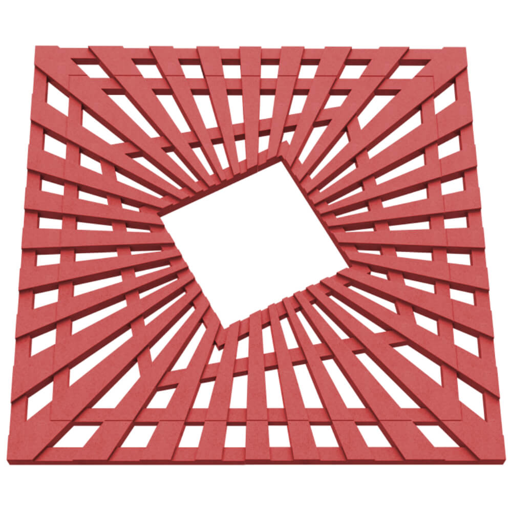 Приствольная решетка для дерева ZKING ATMOSPHERE 1.2х1.2м Красная в Ачинске фото