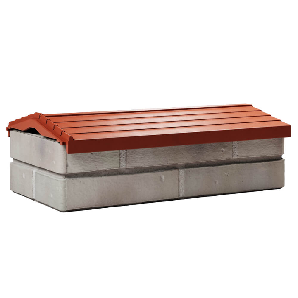 Парапет Zking Бона ХайТек Красный с посадкой на 1 кирпич (200/225/255мм) Ачинск фото