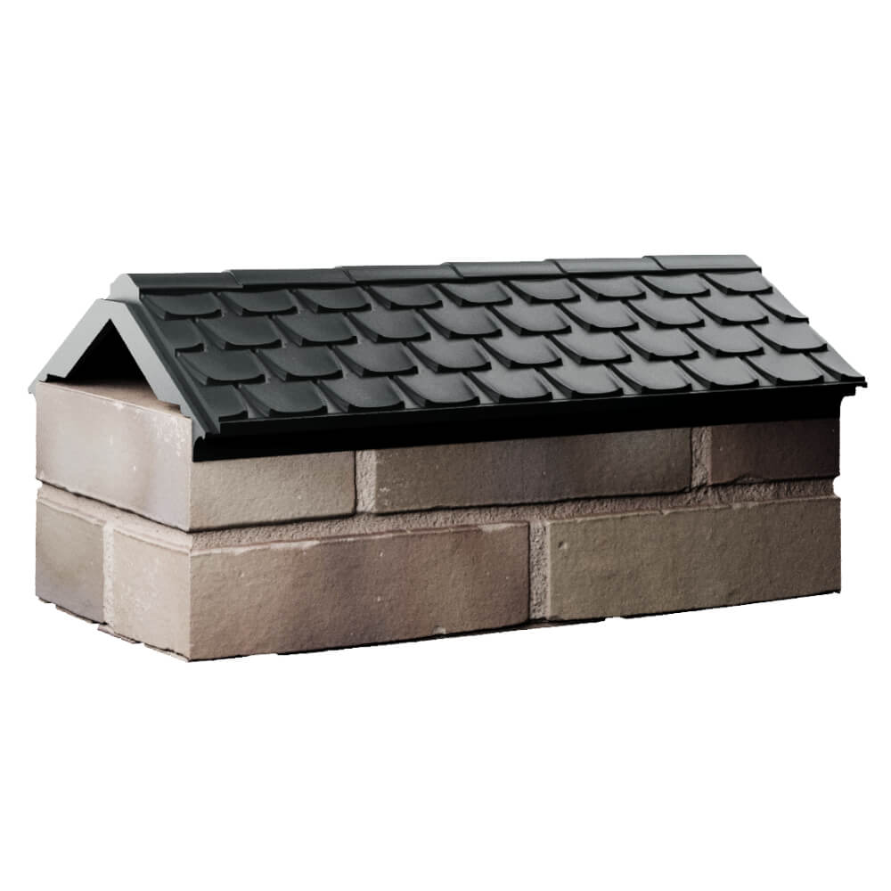 Парапет Zking Эльбрус Черный с посадкой на 1 кирпич (255мм) Ачинск фото