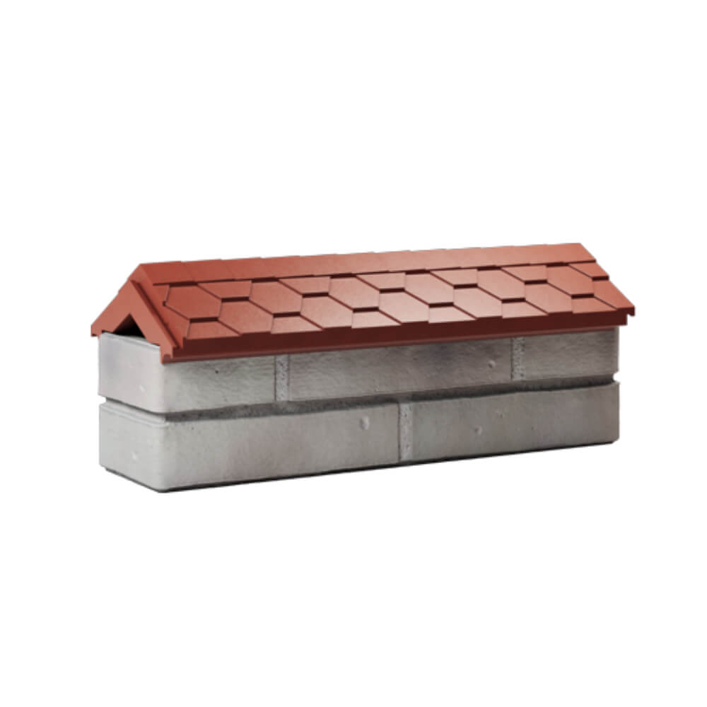 Парапет Zking Эверест Красный с посадкой на 0.5 кирпича (130мм) Ачинск фото