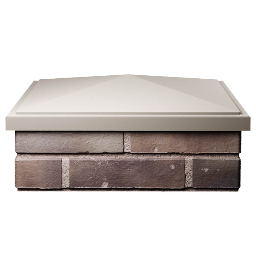 Колпак Zking БонаМоно Бежевый на столб 2х2 кирпича (515х515, 530х530мм) Ачинск фото