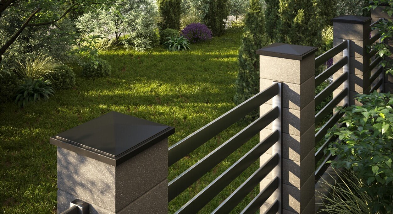 Колпак Zking БонаМоно Коричневый на столб 1.5х1.5 кирпича (385х385, 400х400мм) в Ачинске фото