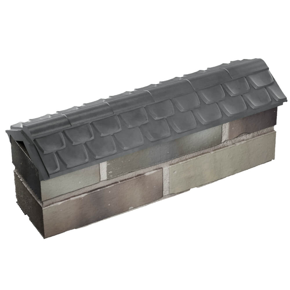 Парапет Zking Эльбрус Серый с посадкой на 0.5 кирпича (130мм) в Ачинске фото