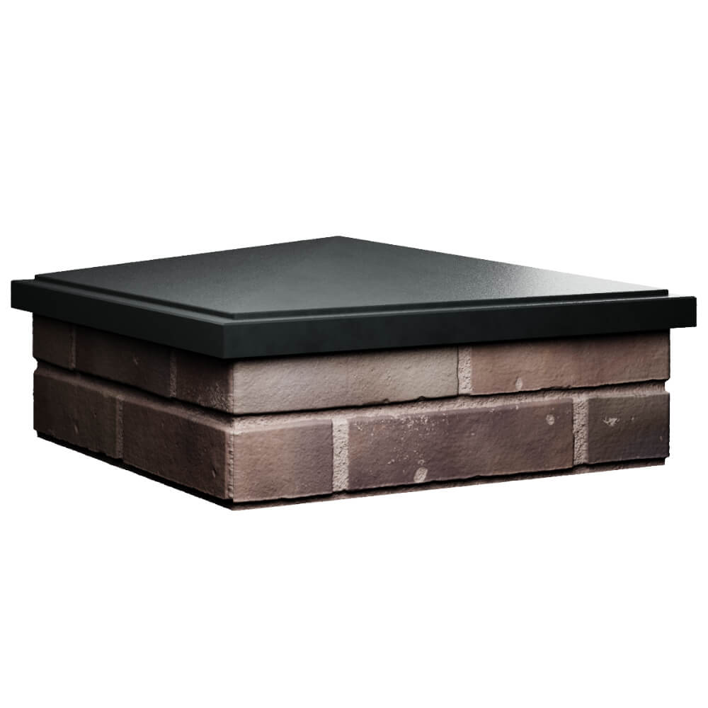 Колпак Zking БонаМоно Черный на столб 2х2 кирпича (515х515, 530х530мм) в Ачинске фото