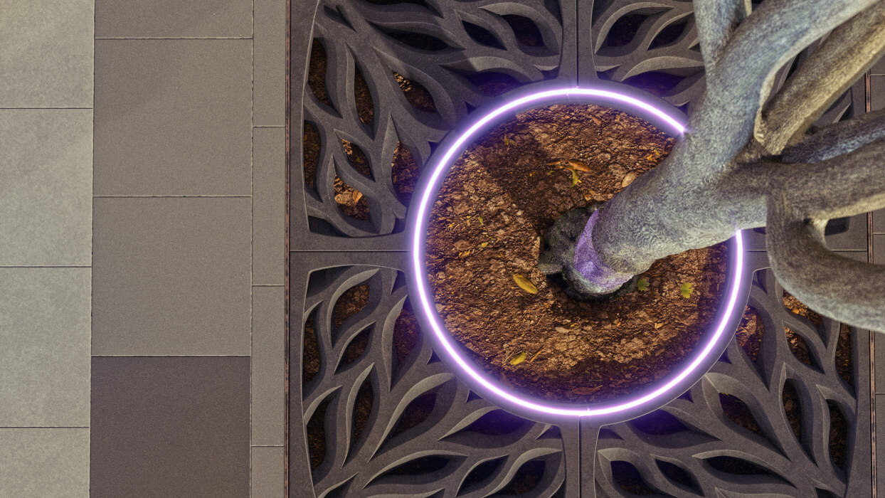 Приствольная решетка для дерева ZKING CRUST 1.2х1.2м Черная в Ачинске фото