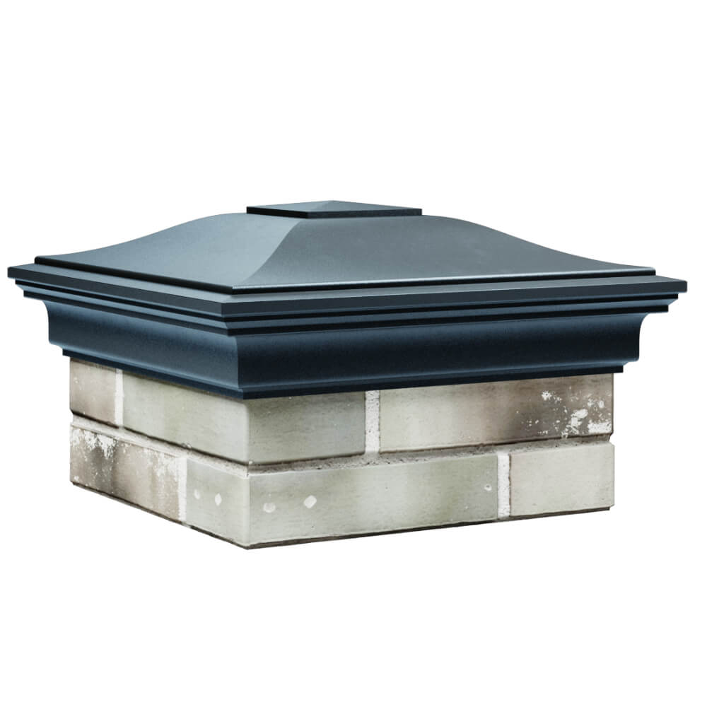 Колпак Zking Монблан Серый на столб 1.5х1.5 кирпича (385х385мм) в Ачинске фото