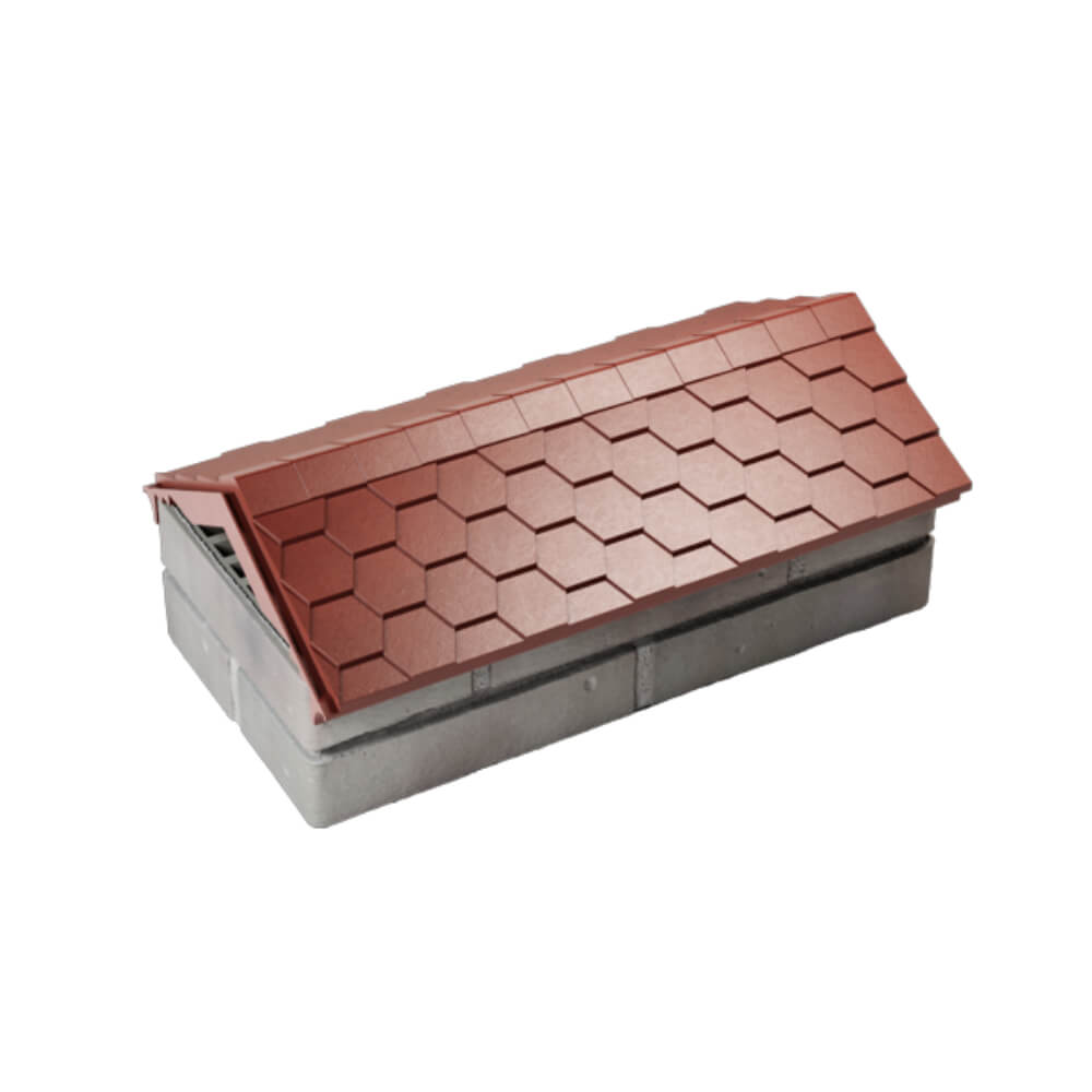 Парапет Zking Эверест Красный с посадкой на 1 кирпич (200/225/255мм) в Ачинске фото