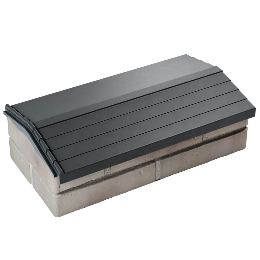 Парапет Zking Бона ХайТек Серый с посадкой на 1 кирпич (200/225/255мм) в Ачинске фото