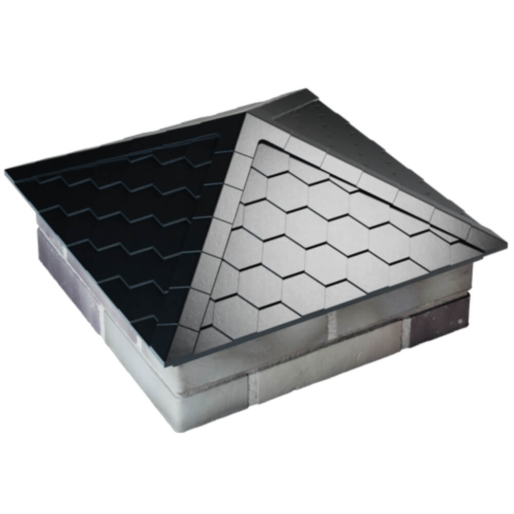 Колпак Zking Эверест Черный на столб 2х2 кирпича (535х535мм) Ачинск фото