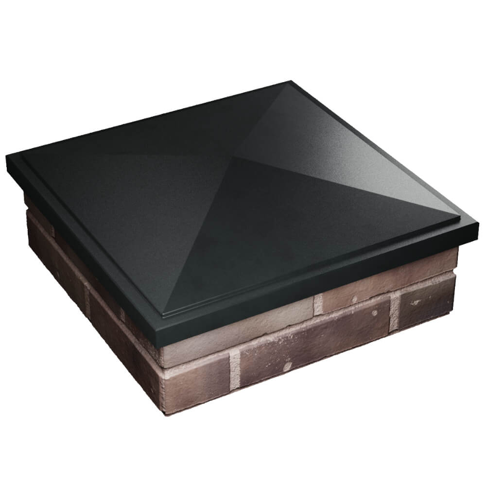 Колпак Zking БонаМоно Черный на столб 2х2 кирпича (515х515, 530х530мм) в Ачинске фото