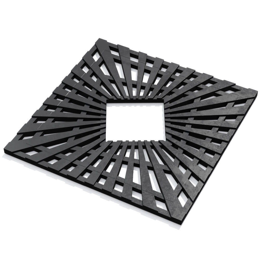 Приствольная решетка для дерева ZKING ATMOSPHERE 1.2х1.2м Черная в Ачинске фото