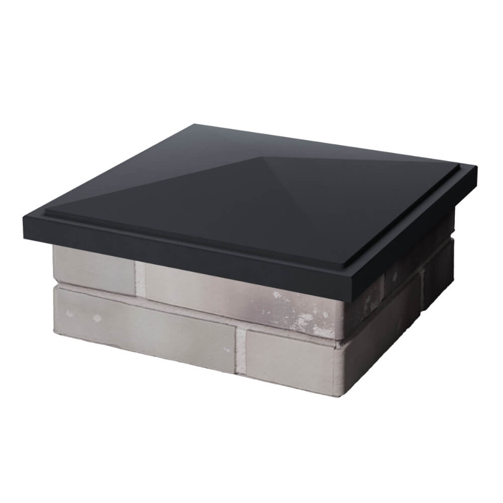 Колпак Zking БонаМоно Серый на столб 1.5х1.5 кирпича (385х385, 400х400мм) в Ачинске фото