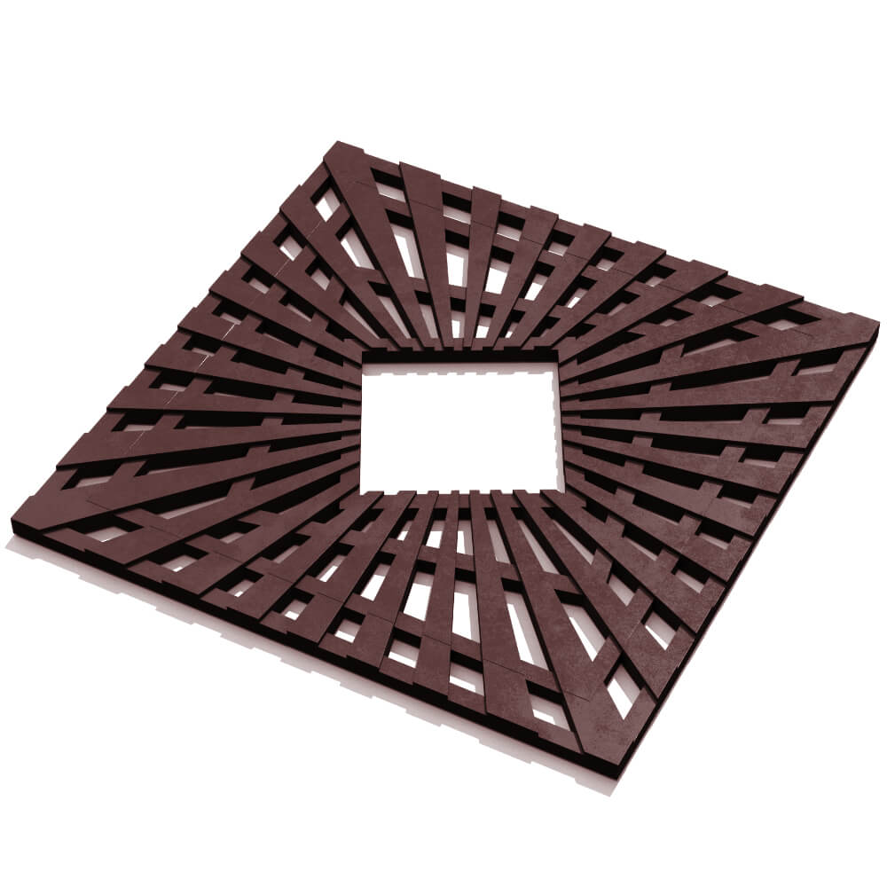 Приствольная решетка для дерева ZKING ATMOSPHERE 1.2х1.2м Коричневая в Ачинске фото