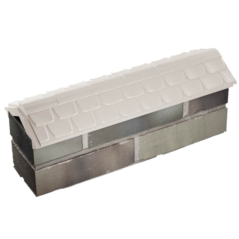 Парапет Zking Эльбрус Бежевый с посадкой на 0.5 кирпича (130мм) в Ачинске фото