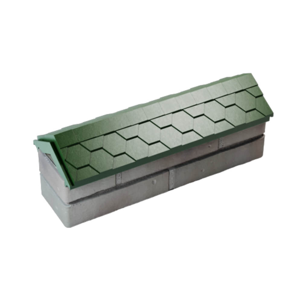 Парапет Zking Эверест Зеленый с посадкой на 0.5 кирпича (130мм) в Ачинске фото