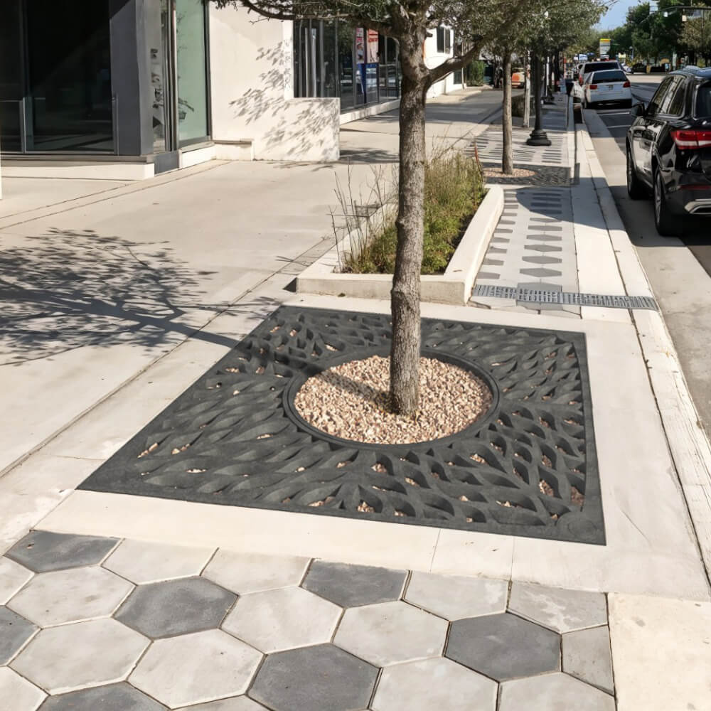 Приствольная решетка для дерева ZKING CRUST 2х2м Черная в Ачинске фото